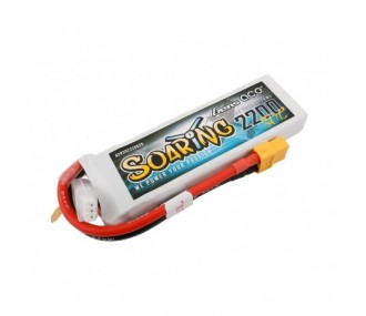 RC Aircraft propulsion batteries - Battery Gen ace Soaring lipo 2S 7.4V 2200mAh 30C socket XT60 - FLASH RC