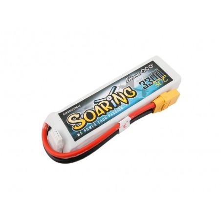 Batteries de propulsion avions RC - Batterie Gens ace Soaring lipo 4S 14.8V 3300mAh 30C prise XT90 - FLASH RC