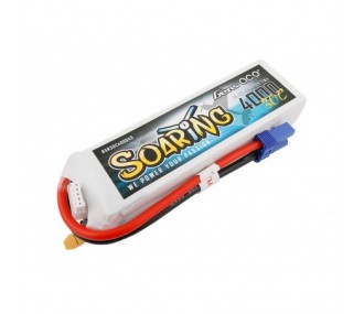 RC aircraft propulsion batteries - Gens ace Soaring lipo 4S 14.8V 4000mAh 30C socket EC5 - FLASH RC