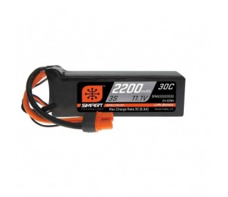 RC aircraft propulsion batteries - Smart Lipo 3S 11.1V 2200mAh 30C IC3 Spektrum battery - FLASH RC 2