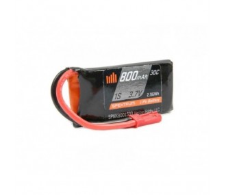 Baterías de propulsión de aviones RC - Smart Lipo 1S 3.7V 800mAh 30C JST Batería Spektrum - FLASH RC