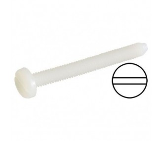 Tornillos de nylon - Robbe M5x50mm tornillos de nylon de cabeza ranurada (10 uds) - FLASH RC