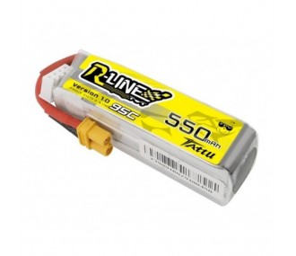 Batterien für den Antrieb von RC-Flugzeugen - Batterie Tattu lipo R-line 3S 11.1V 550mAh 95C Stecker xt30 - FLASH RC