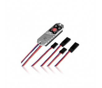 Fuentes de alimentación dobles - Sensor PowerBox V3 regulado doble, 6,0/7,8V - Tomas JR/JR - FLASH RC 2