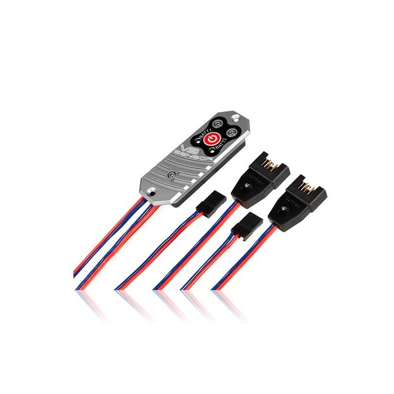 Doppio alimentatore - PowerBox Sensor V3 a doppia regolazione, 6,0/7,8V - Prese MPX/JR - FLASH RC