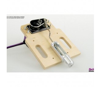 Towing hooks & winching - Double aluminum towing hook with servo plate - Hacker - FLASH RC 2