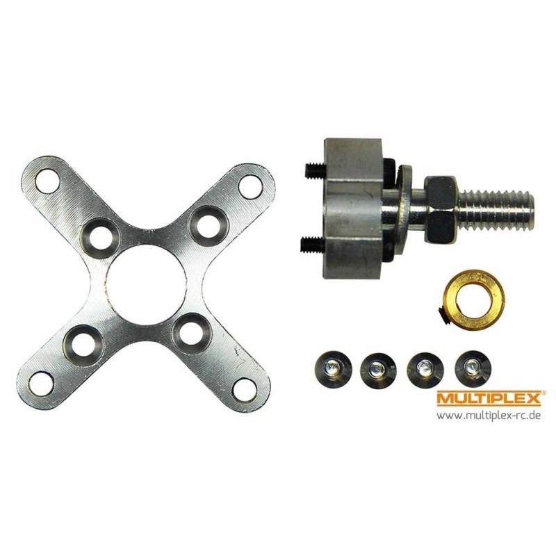 Propeller holder - Propeller holder and cross attachment Multiplex ROXXY BL D35 - FLASH RC