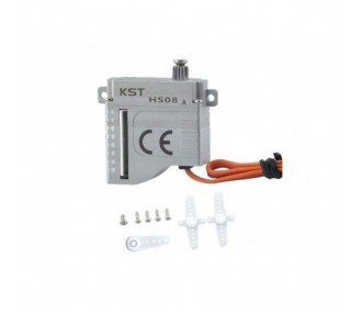 Servos - Servo micro KST HS08A MG HV (8g, 5.2kg.cm, 0.11s/60°) - FLASH RC 2
