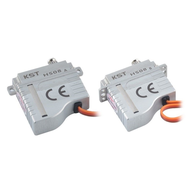 Servos - Servo micro KST HS08A MG HV (8g, 5.2kg.cm, 0.11s/60°) - FLASH RC