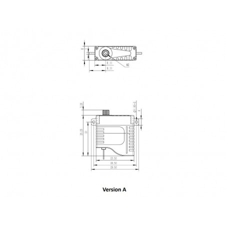 Servos - Mikro-Servo KST HS08A MG HV (8g, 5.2kg.cm, 0.11s/60°) - FLASH RC