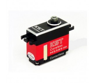 Servos - Servo mini KST MS589 HV 15mm (38g, 9.2kg.cm, 0.08s/60°) - FLASH RC