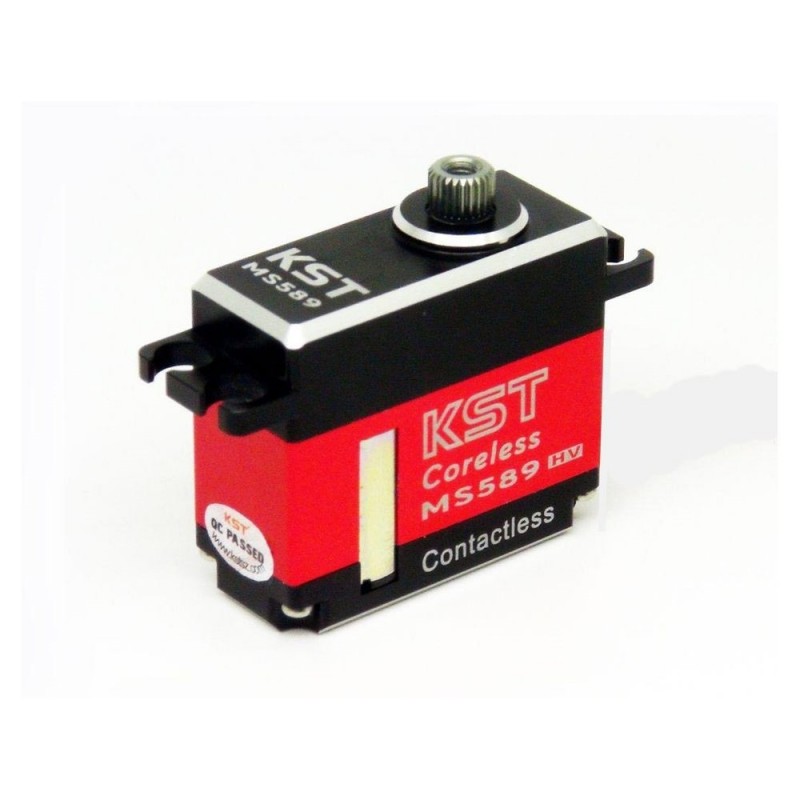 Servos - Servo mini KST MS589 HV 15mm (38g, 9.2kg.cm, 0.08s/60°) - FLASH RC