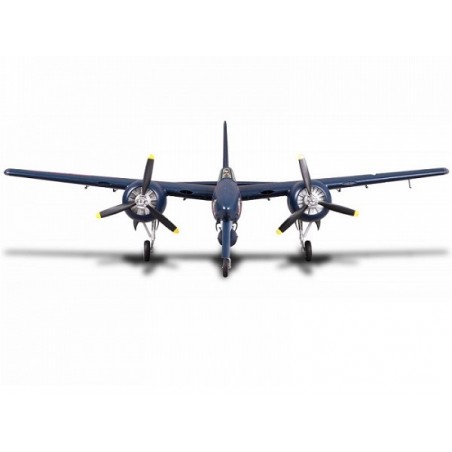Avion FMS F7F Tigercat bleu PNP env.1.70m - FLASH RC
