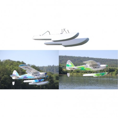 Floats - FunCub NG Floats green / blue Multiplex - FLASH RC