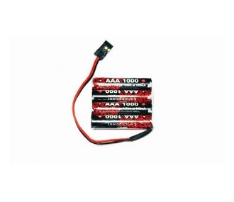 Empfängerbatterien - Batterie 4,8V 1000mAh NiMh flach ENRICH POWER - FLASH RC