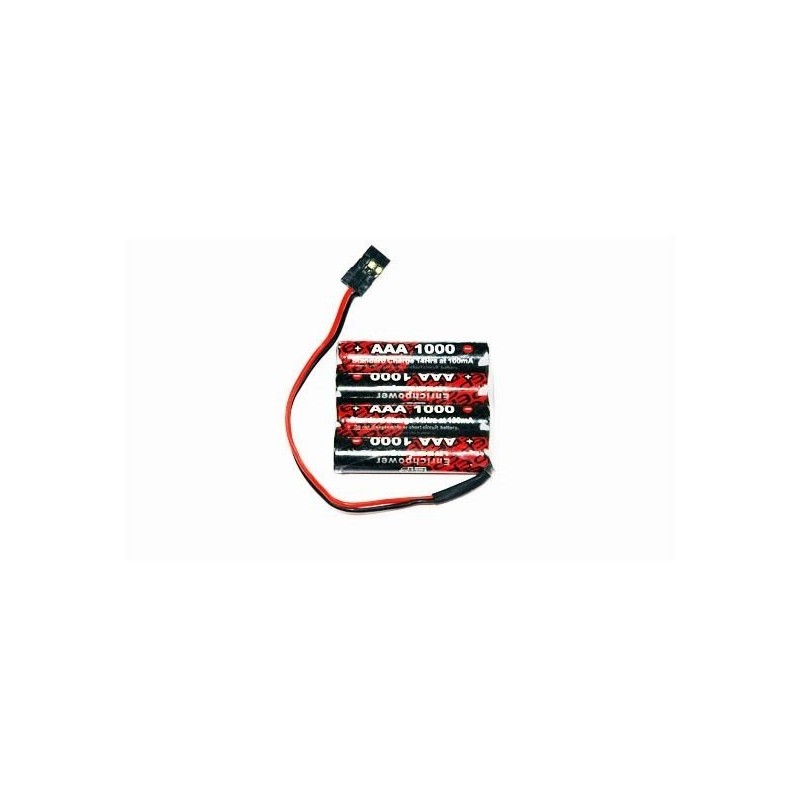 Batteries de réception - Batterie 4,8V 1000mAh NiMh plat ENRICH POWER - FLASH RC