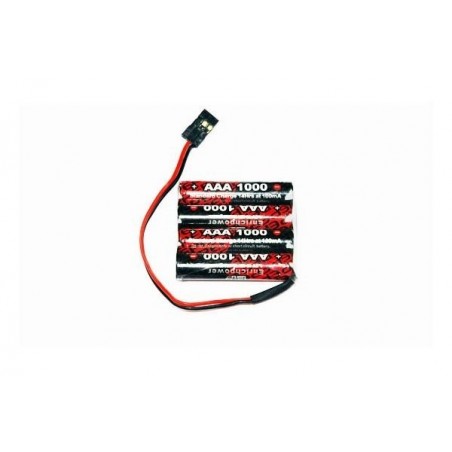 Empfängerbatterien - Batterie 4,8V 1000mAh NiMh flach ENRICH POWER - FLASH RC