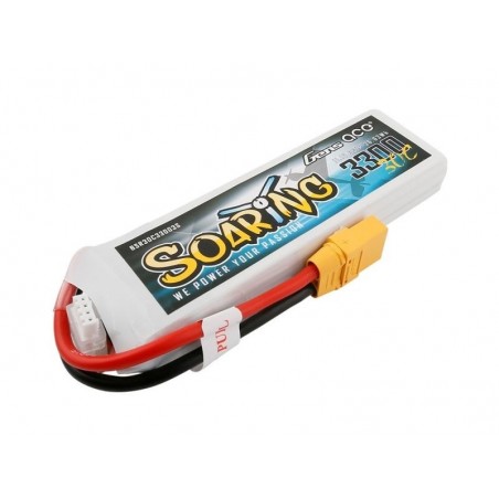 Batterie di propulsione per aerei RC - Gen ace Soaring lipo 3S 11.1V 3300mAh 30C socket XT90 - FLASH RC