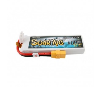 Baterías propulsión Aviones RC - Gen ace Soaring lipo 3S 11.1V 4000mAh 30C socket XT90 - FLASH RC 2