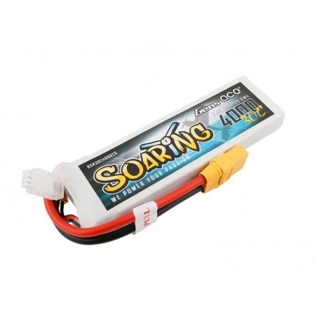Batteries de propulsion avions RC - Batterie Gen ace Soaring lipo 2S 7.4V 4000mAh 30C prise XT90 - FLASH RC