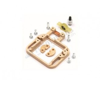 Support bois Hitec D89MW avec roulement - gauche - FLASH RC