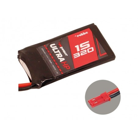 Batteries de réception - ROBBE RO-POWER ULTRA HP 320MAH 3,7V 1S - FLASH RC