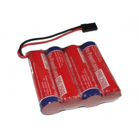 Batteries de réception - Batterie 4,8V 2500mAh NiMh AA plat RO-POWER LOOP ROBBE - FLASH RC