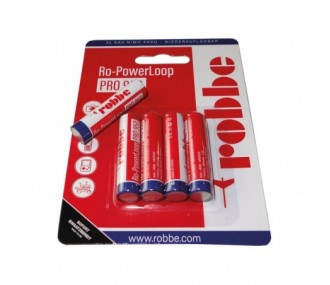Piles - Pack 4 accu AAA RO-POWER LOOP 1,2V 950mAh ROBBE - FLASH RC