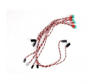 Schnellverbindungen für Tragflächen - Kabelbaum & Stecker für Segelflugzeuge 2,0m - FLASH RC