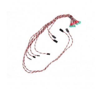 Connexions rapides d'ailes - Faisceau cables & prises pour planeur 3,0m - FLASH RC