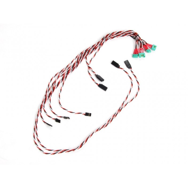 Quick wing connections - Cable harness & plugs for glider 3,0m - FLASH RC