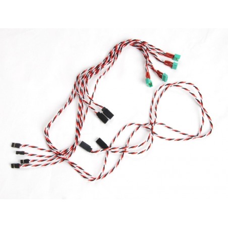 Connessioni alari rapide - Cavo e spina per aliante 3,4 m (DG600 RCRCM) - FLASH RC