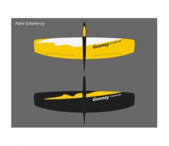 Ali volanti RC - Gooney Flying Wing giallo e nero circa 1,50m RCRCM - FLASH RC