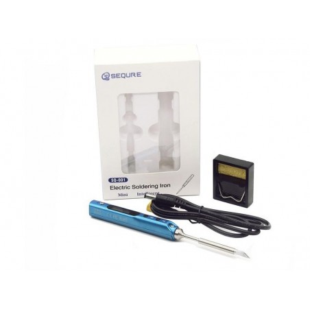 Löten, Eisen, Zinn - Lötkolben SQ-001 OLED programmierbar blau (12-24V/17-65W) - FLASH RC