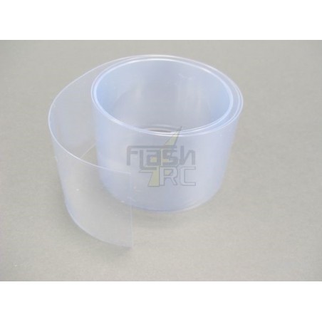 Gaines thermo pour accus - Gaine thermorétractable PVC (ratio 2:1) l=105mm / Ø67mm transparent (1m) Muldental - FLASH RC