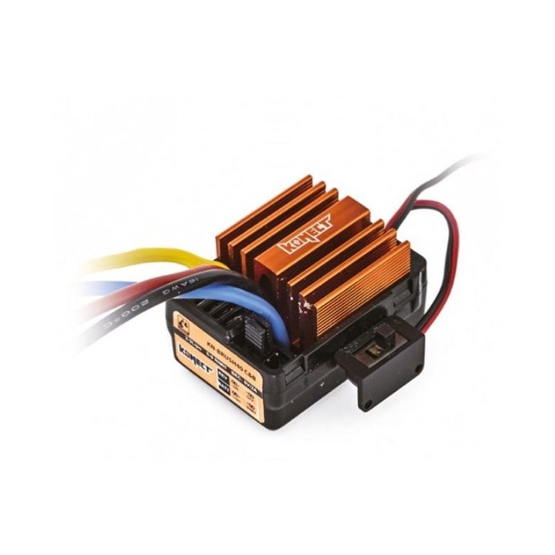 Accionamientos de escobillas para coches RC - Konect accionamiento de escobillas impermeable 40A para Crawler / Barco - FLASH RC