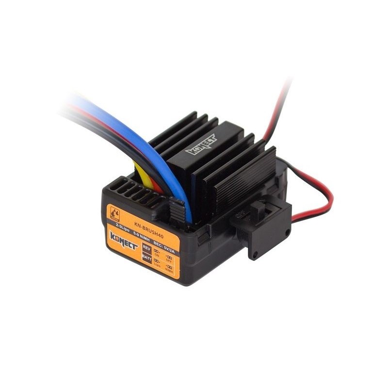 Brushed RC car drives - Konect waterproof brushed 40A drive - FLASH RC