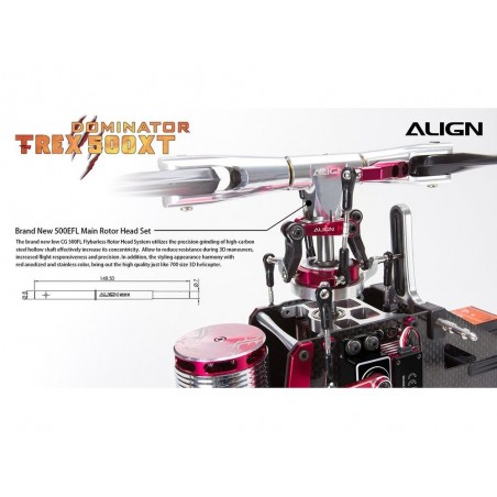 Hélicoptères RC - Align T-REX 500XT Dominator Top Combo (DS530M/DS535M + Microbeast) - FLASH RC