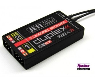 JETI - Ricevitore Jeti a 3 canali REX 3 A20 Duplex 2.4EX - RC FLASH 2