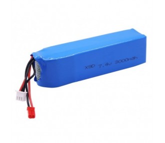 Batteries d'émission - Batterie Tx Flash rc lipo 2S 7.4V 3000mAh pour X9D+ FRSKY - FLASH RC