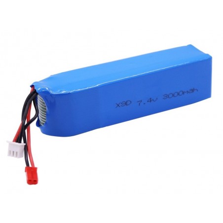 Senderbatterien - Batterie Tx Flash rc lipo 2S 7.4V 3000mAh für X9D+ FRSKY - FLASH RC