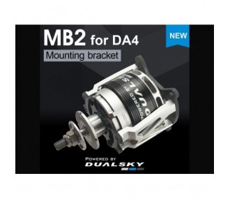 Engine mount - Alu & Carbon engine mount for XM63DA V4 DUALSKY - FLASH RC