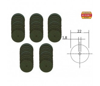 Blades & Cutting - Proxxon Corundum Cutting Discs Ø 22 mm, 50 pieces - FLASH RC 2