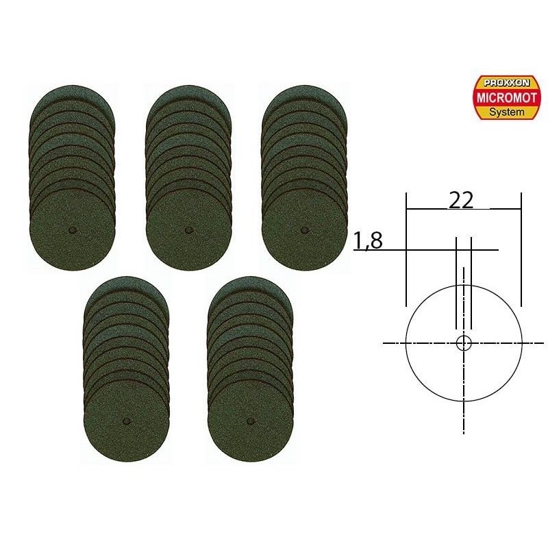 Blades & Cutting - Proxxon Corundum Cutting Discs Ø 22 mm, 50 pieces - FLASH RC