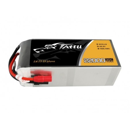 Baterías de propulsión de aviones RC - Batería Lipo 6S 22.2V 22000mAh 30C Tattu (tomas AS150+XT150) - FLASH RC