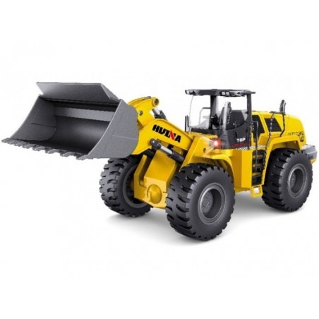 Camion ribaltabili e veicoli da costruzione RC - Huina Bulldozer in metallo 1/14° RTR (CY1583) - FLASH RC