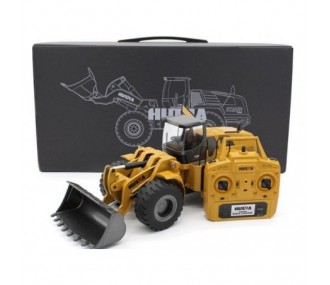Camion ribaltabili e veicoli da costruzione RC - Huina Bulldozer in metallo 1/14° RTR (CY1583) - FLASH RC 2