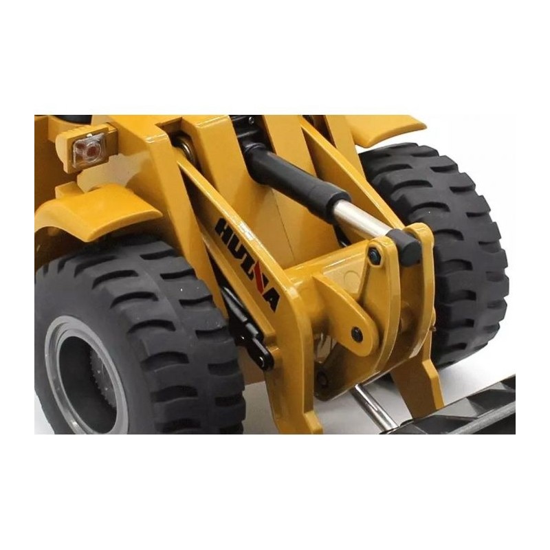 Camion ribaltabili e veicoli da costruzione RC - Huina Bulldozer in metallo 1/14° RTR (CY1583) - FLASH RC