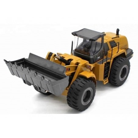 Camion ribaltabili e veicoli da costruzione RC - Huina Bulldozer in metallo 1/14° RTR (CY1583) - FLASH RC