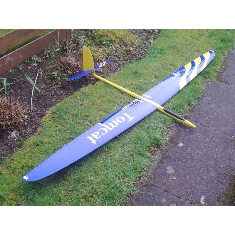 RC Gliders - Tomcat all fiber approx.2.60m blue & yellow RCRCM - FLASH RC